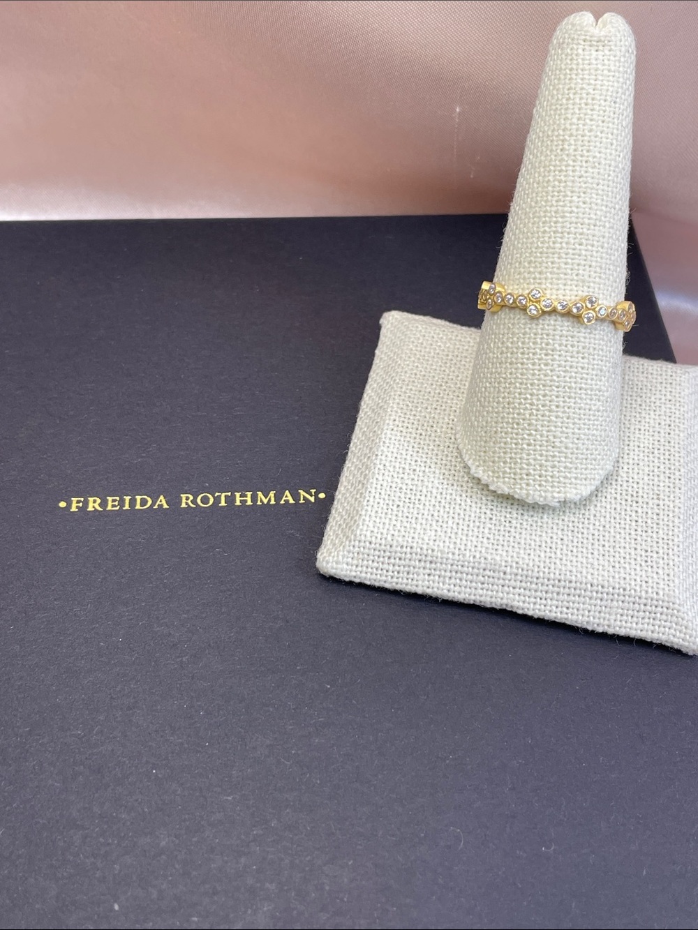 Freida Rothman The New Icon Stack Ring in Size 9 - Picture 11 of 11